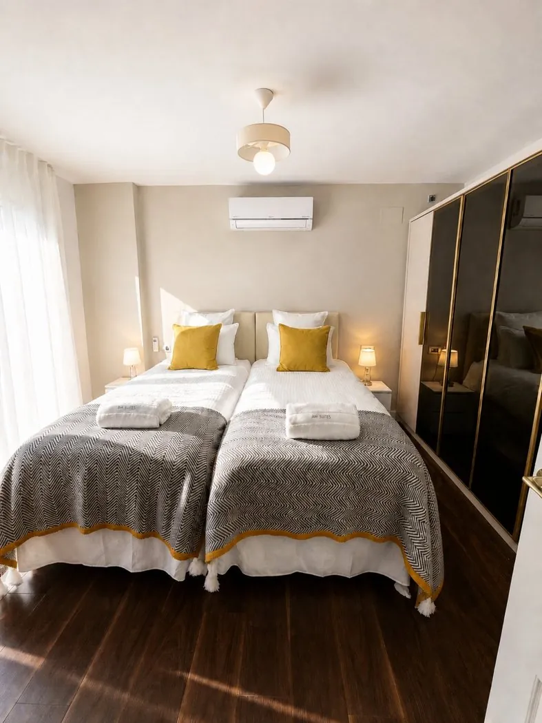 Habitación doble twin MM Suites Sevilla